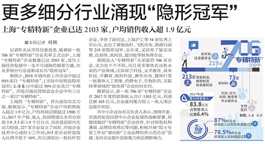 权威官媒《解放日报》点赞上9国际站备用：优秀上市公司，上海“专精特新”标杆型企业